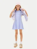 Sukienki i spódniczki dla dziewczynek - Tommy Hilfiger Sukienka codzienna Skater KG0KG09284 Niebieski Regular Fit - miniaturka - grafika 1