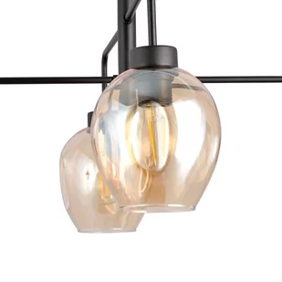 Emibig LUKKA 4 BLACK/AMBER 1165/4 lampa sufitowa żyrandol nowoczesny klosze 1165/4 - Lampy sufitowe - miniaturka - grafika 4