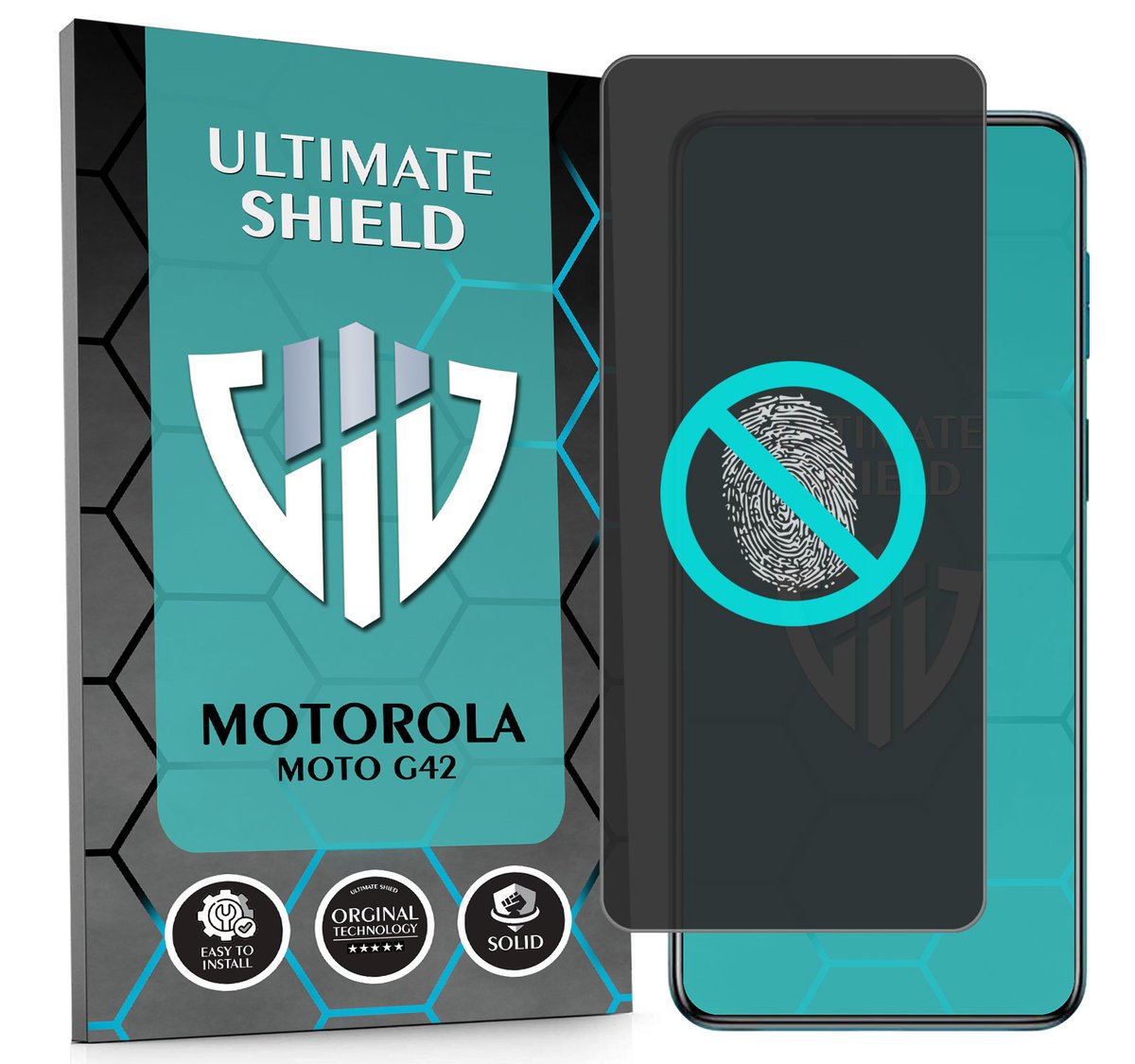 NAJLEPSZE SZKŁO 5D PEŁNE DO MOTOROLA MOTO G42 SZKIEŁKO NIETŁUKĄCE ORYGINAŁ