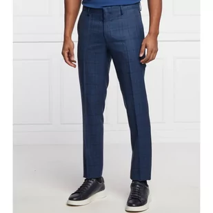 HUGO Wełniane spodnie Getlin212 | Slim Fit - Spodnie męskie - miniaturka - grafika 1