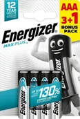 Baterie i akcesoria - Energizer Energizer LR03/4 Max Plus AAA 3+1 zdarma - miniaturka - grafika 1