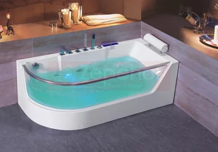 Zepehof Wanna z hydromasażem CLF-3133 prostokątna 170cmx80cmx59cm CLF-3133 LEWA - Wanny z hydromasażem - miniaturka - grafika 2