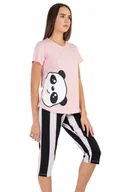 Piżamy damskie - Piżama Damska bawełniana krótki rękaw S Vienetta - miniaturka - grafika 1