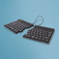 Klawiatury - R-Go Tools Ergonomiczna R-Go Split Break klawiatura, z oprogramowaniem do robienia przerw, AZERTY (FR), Bluetooth, czarna - miniaturka - grafika 1