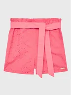 Spodenki damskie - Guess Szorty materiałowe K3GD02 WFBC0 Różowy Regular Fit - miniaturka - grafika 1