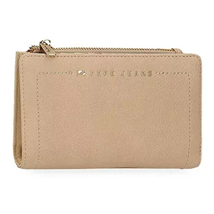 Pepe Jeans Diane Portfel z kartą Beżowy 17x10x2 cms Skóra syntetyczna, Beis, Cartera con Tarjetero, Portfel z karty - Portfele - miniaturka - grafika 1