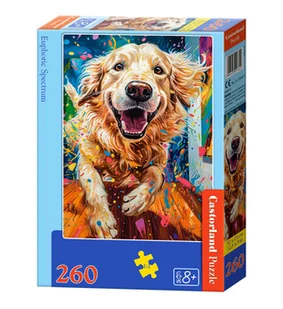 Puzzle 260 elementów. Pies w euforii - Puzzle - miniaturka - grafika 1