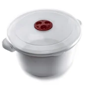 Garnki - Ambition SMART GARNEK DO KUCHENKI MIKROFALOWEJ 2,0 L BIAŁO-CZERWONY TWORZYWO SZTUCZNE 699358 699358 - miniaturka - grafika 1