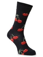 Skarpetki damskie - Happy Socks - skarpety z drobnej dzianiny, niebieski|czerwony|wielokolorowy - miniaturka - grafika 1