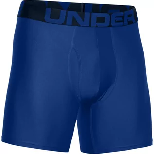 Majtki męskie - Męskie Bokserki UNDER ARMOUR UA TECH 6IN 2 PACK 1363619-400 – Niebieski - grafika 1