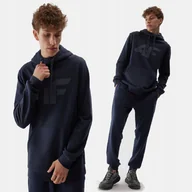 Bluzy męskie - 4F BLUZA MĘSKA DRESOWA SPORTOWA Z KAPTUREM BASIC - miniaturka - grafika 1