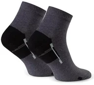 Skarpetki męskie - Krótkie skarpety męskie sportowe w dynamiczne wzory Art.054 - miniaturka - grafika 1