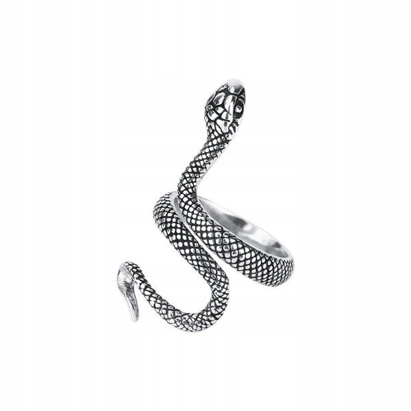 Pierścionek srebrny 925 Wąż Żmija Cobra Gothic Boho
