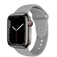 Akcesoria do smartwatchy - Apple Crong Pasek Crong Liquid Band do Watch 42/44 mm szary CRG-44LQB-CGR - miniaturka - grafika 1