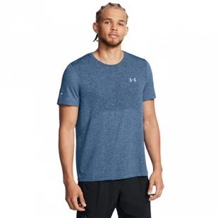 Męska koszulka do biegania Under Armour UA Seamless Stride SS - niebieska - UNDER ARMOUR - Koszulki sportowe męskie - miniaturka - grafika 1