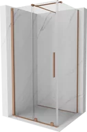 Kabiny prysznicowe - Mexen Velar kabina prysznicowa rozsuwana 100x80 cm, transparent, miedź szczotkowana - 871-100-080-01-65 - miniaturka - grafika 1