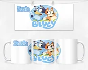 Kubki - KUBEK Z NADRUKIEM- NIEBIESKI PIESEK +IMIĘ - miniaturka - grafika 1