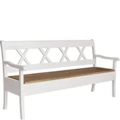 Ławki do przedpokoju - Ławka 180 I Drewniana z Białej Sosny WZ-0622-1701 WZ-0622 G+K Meble - miniaturka - grafika 1