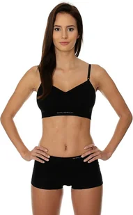 Brubeck Biustonosz Comfort Cotton czarny r. 75C (BR00012A) - Bielizna sportowa damska - miniaturka - grafika 1
