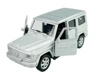 Samochody i pojazdy dla dzieci - WELLY MERCEDES-BENZ KLASA G SREBRNY 1:34 SAMOCHÓD NOWY METALOWY MODEL - miniaturka - grafika 1