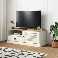 Szafki RTV - Szafka pod TV VIGO, biała, 106x40x40 cm, lite drewno sosnowe Lumarko! - miniaturka - grafika 1