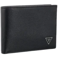 Portfele - Portfel Boston Bifold S SMNEBR LEA20 BLA (GU817-a) Guess - miniaturka - grafika 1