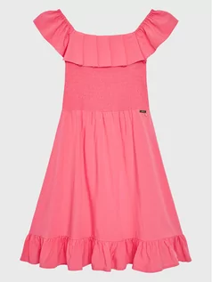 Sukienki i spódniczki dla dziewczynek - Guess Sukienka letnia J3GK36 WFBN0 Różowy Regular Fit - grafika 1