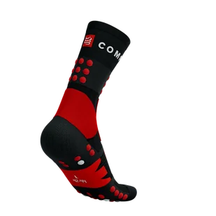 COMPRESSPORT Skarpetki trekkingowe HIKING SOCKS black/red/white - Skarpetki sportowe męskie - miniaturka - grafika 7