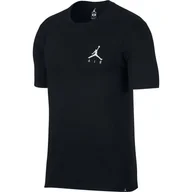 Koszulki męskie - Koszulka męska Air Jordan Jumpman Embroidered Tee Black T-shirt - AH5296-010-XS - miniaturka - grafika 1