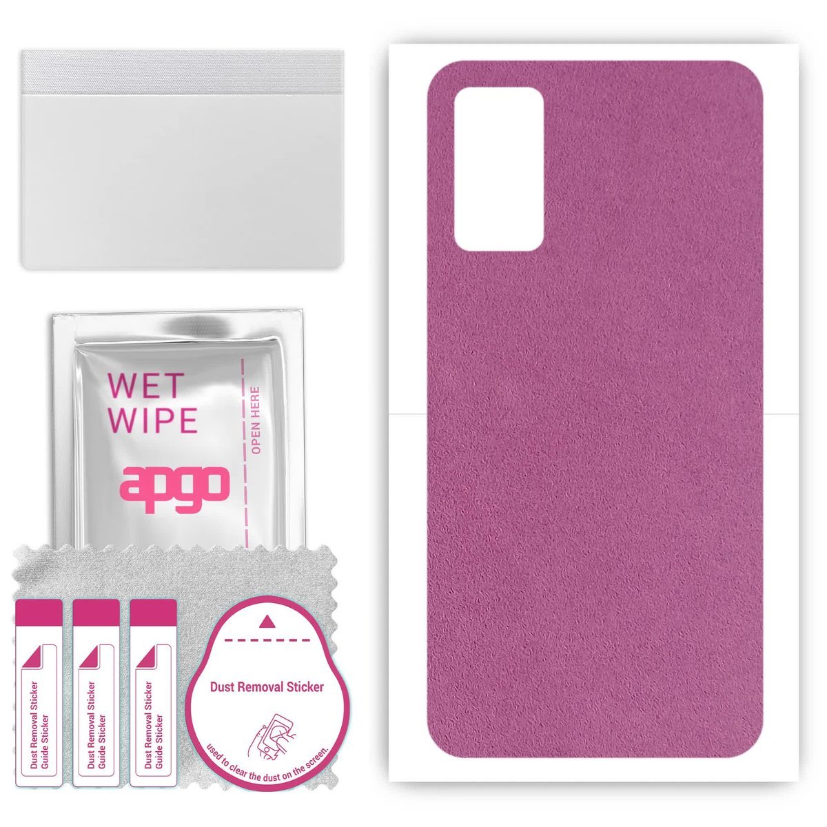 Folia naklejka skórka strukturalna na TYŁ Zamsz do ZTE Avid 589 - Zamsz Fioletowy - apgo SKINS