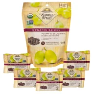 Zdrowa żywność - ORGANICZNE RODZYNKI SUŁTANKI SUNNY FRUIT OPAKOWANIE 5x50G - miniaturka - grafika 1