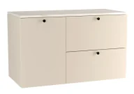 Szafki łazienkowe - Wisząca szafka pod umywalkę kaszmir + marmur - Tavesi 8X - miniaturka - grafika 1