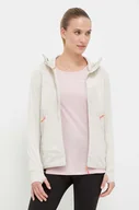 Bluzy damskie - Salewa bluza sportowa Puez Hybrid kolor beżowy z kapturem wzorzysta - miniaturka - grafika 1