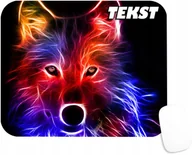 Podkładki pod mysz - Podkładka Pod Myszkę Z Wilk Drapieźnik Wolf Prezent -Tekst -20X24 - miniaturka - grafika 1