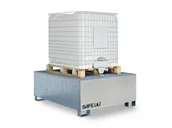 Pojemniki przemysłowe - Bezpieczna Wanna Ociekowa Tc 1 Powyżej 401 L. Stal Ocynkowna 1 Pojemnik Ibc - miniaturka - grafika 1