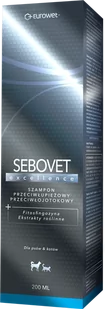 Eurowet SEBOVET excellence Szampon przeciwłupieżowy i przeciwłojotokowy dla psów i kotów 200ml 13469-uniw - Szampony i odżywki dla psów - miniaturka - grafika 3