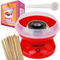 Inne urządzenia gastronomiczne - Maszyna do WATY CUKROWEJ przenośna maszynka wata cukrowa DOMOWA + patyczki NY-M500 czerwone - miniaturka - grafika 1