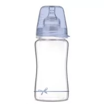 Lovi szklana butelka 250ml Diamond Glass Baby Shower Boy - Butelki dla niemowląt - miniaturka - grafika 1