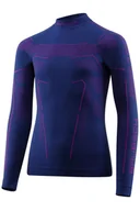 Odzież sportowa dziecięca - Bluza termoaktywna dziecięca Junior Brubeck Thermo LS1612J jeansowy/fioletowy - miniaturka - grafika 1