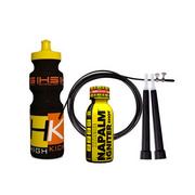 Spalacze tłuszczu - Fitness Authority Prezent 3 MP SPORT Skakanka Crossfit Stalowa Regulowana - 3m + IRON HORSE Bidon High Kick - 650ml + Xtreme Napalm Igniter Shot - 120ml Orange Cherry - miniaturka - grafika 1