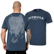 Odzież taktyczna i umundurowanie - Koszulka Pit Bull Denim Washed 190 Born In 1989 - Granatowa S - miniaturka - grafika 1