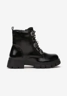 Botki damskie - Czarne Botki Kotal - miniaturka - grafika 1