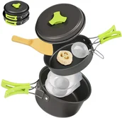 Kuchnia turystyczne i akcesoria - Naczynia Turystyczne Zestaw Garnek Patelnia Piknik - miniaturka - grafika 1