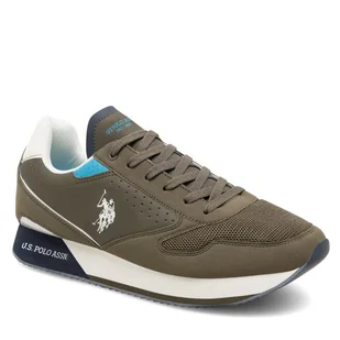 Sneakersy U.S. Polo Assn. NOBIL003G Khaki - Sneakersy męskie - miniaturka - grafika 1