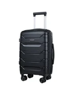 Walizki - Mała Kabinowa Walizka Puccini Zadar Pp020C 1 Czarna - miniaturka - grafika 1