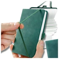 Notesy i bloczki - Kieszonkowy zielony notes planer notatnik A7 100 kartek - miniaturka - grafika 1
