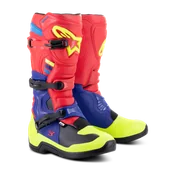 Buty motocyklowe - Buty Cross Alpinestars Tech 3 MX Jasnoczerwony/Ciemnoniebieski/Żółty fluorescencyjny43 - miniaturka - grafika 1