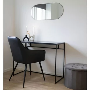 House Nordic Owalne Lustro Daisy, Czarne - Lustra - miniaturka - grafika 1