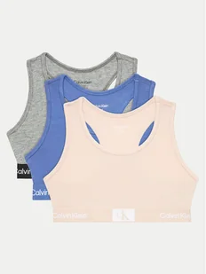 Calvin Klein Underwear Komplet 3 biustonoszy G80G800698 Kolorowy - Biustonosze dla dziewczynek - miniaturka - grafika 1