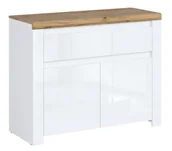 Komody - Biała nowoczesna komoda w połysku L2-N78 - miniaturka - grafika 1